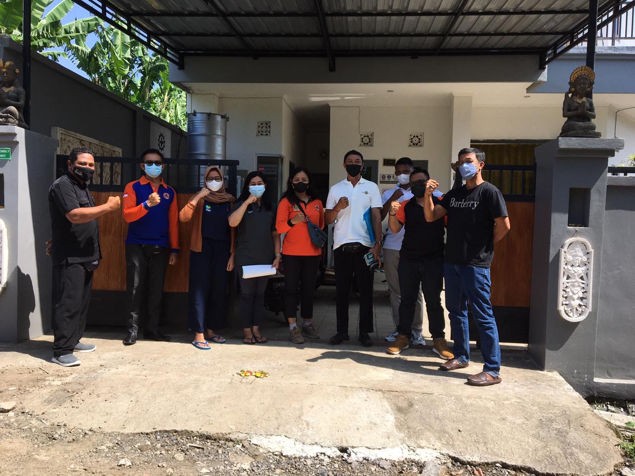 Implementation of the evacuation route plan with Regional Disaster Management Agency  Gianyar  (Badan Penanggulangan Bencana Daerah Gianyar)